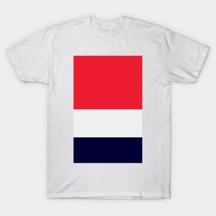 Arsenal Red White Navy Tricolour T-Shirt